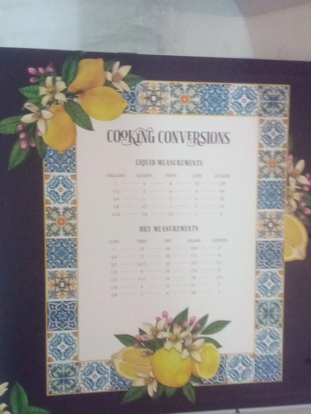 Recipes Collection Journal NWT Blue & Yellow Lemon Design Recipe Organizer